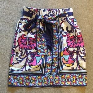 Lily Pulitzer silk skirt size XS